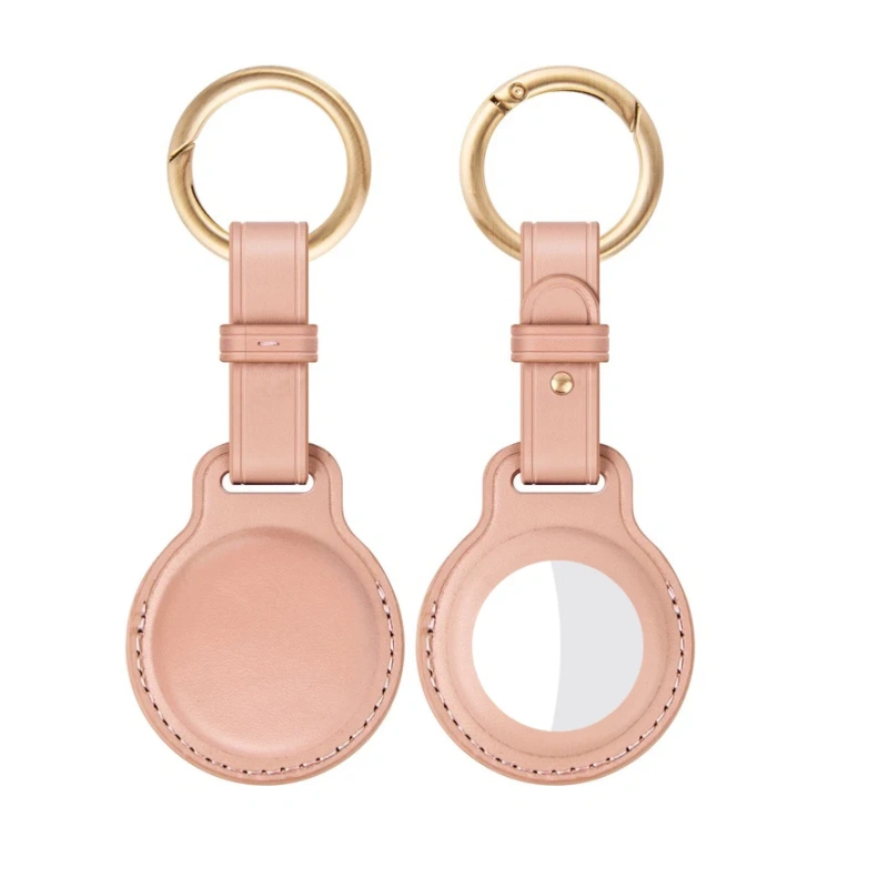 Cow Leather Protective Case For Apple AirTags Keychain Locator Cover Bag Fashion Pet Pendant Air Tag Accessories
