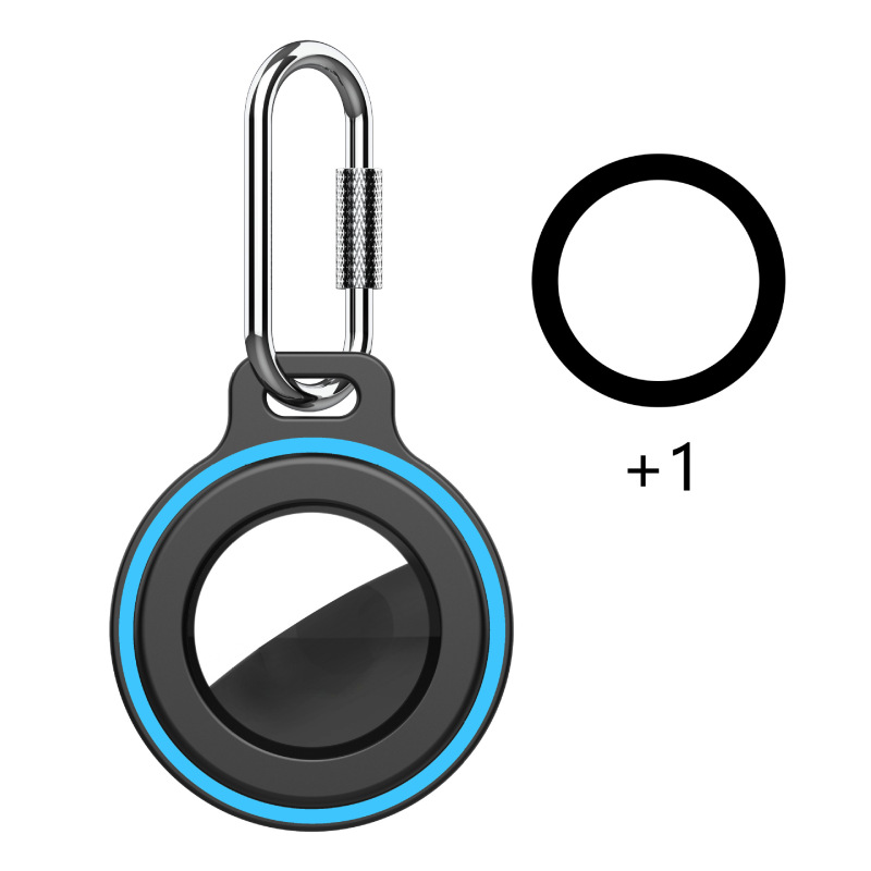 Protective Case For Apple AirTags Anti-Lost Cover With Keychain Silicone Bumper Anti-Scratch For Air Tag