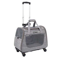 Durable Polyester Single-Shoulder Crossbody Pet Backpack Outgoing Cross-Border Detachable Pull Rod Case