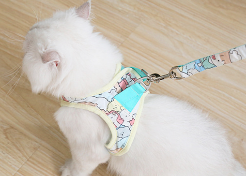 Soft Cotton Pet Walking Reversible Harness