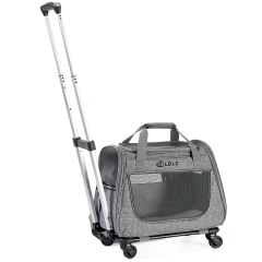 Durable Polyester Single-Shoulder Crossbody Pet Backpack Outgoing Cross-Border Detachable Pull Rod Case for Cats and Dogs