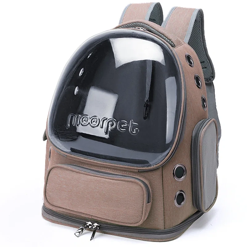 Pet Cat Carrier Bag Outdoor Travel Backpack for Cats Small Dogs Ventilation Breathable Cat Carrying Bag Pet Supplies Transparent