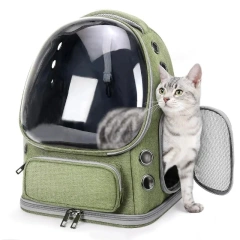 Pet Cat Carrier Bag Outdoor Travel Backpack for Cats Small Dogs Ventilation Breathable Cat Carrying Bag Pet Supplies Transparent