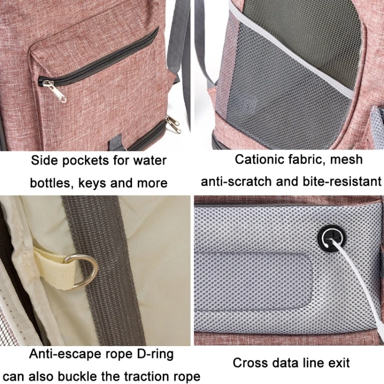 Stock Available LDLC QS-002-L Pet Bags Foldable Breathable Portable Cat Backpack