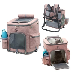 Stock Available LDLC QS-002-L Pet Bags Foldable Breathable Portable Cat Backpack
