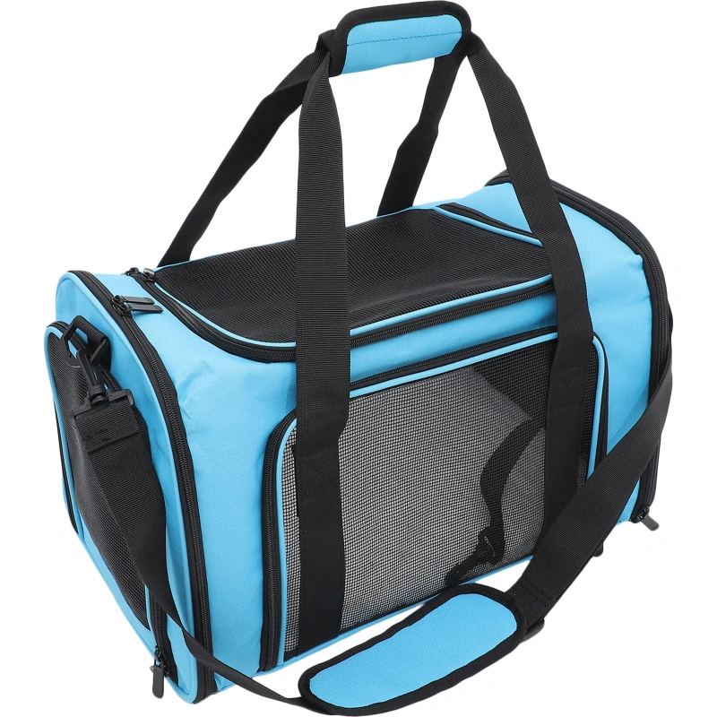 1Pcs Car Travel Pet Carrier for Cats Large Capacity Ventilated Mesh Design Handheld Portable Outdoor Storage Bag