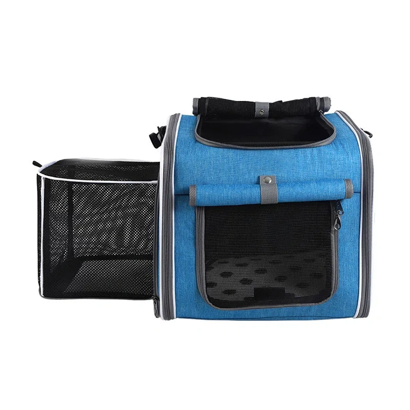 New Portable Cat Backpack for Outdoor Use Small Pet Bicycle Bag Visible and Breathable Front Passenger Doghouse