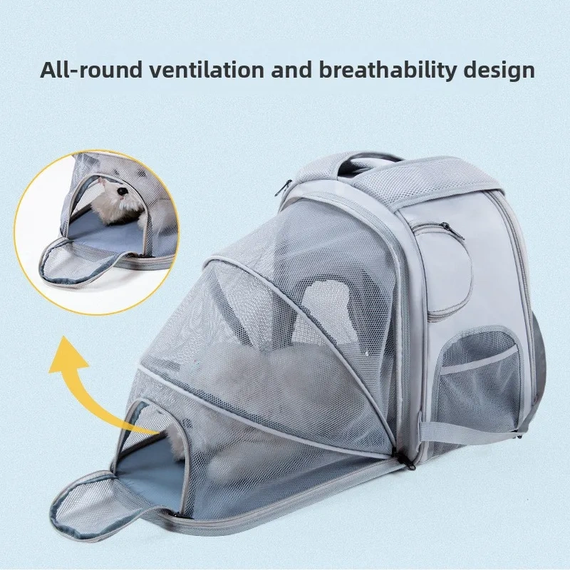 Foldable Portable Cat Backpack Large Capacity Pet Bag for Small to Medium Dogs And Cats Travel Outings Pet Carrier Bag