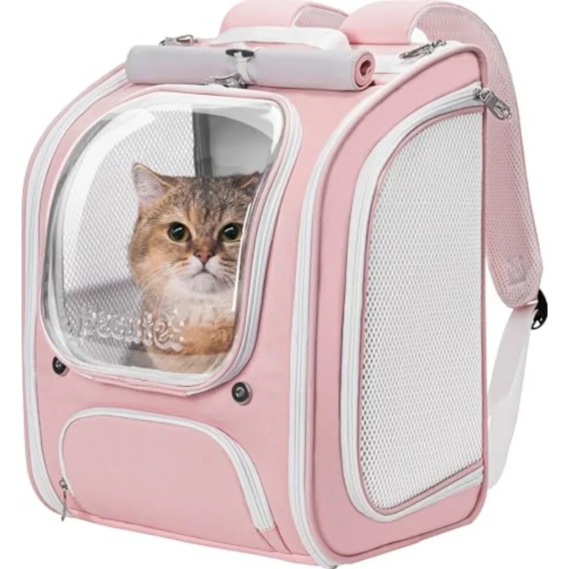 Cat Backpack Carrier, Large Space Cat Bubble Backpack, Breathable Cat Carrier, Shaded Dog Backpack Carrier, Ergonomic 3D Design