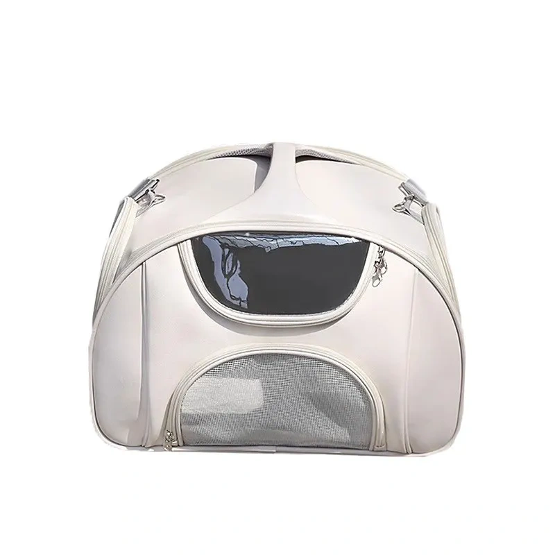 Cat bag Large capacity going out Portable bag Mesh breathable shoulder back Portable folding pet backpack