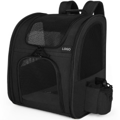 Hot Sale Pet Backpack with Lock Zipper Breathable Waterproof Portable Travel Bag for Dogs or Cats
