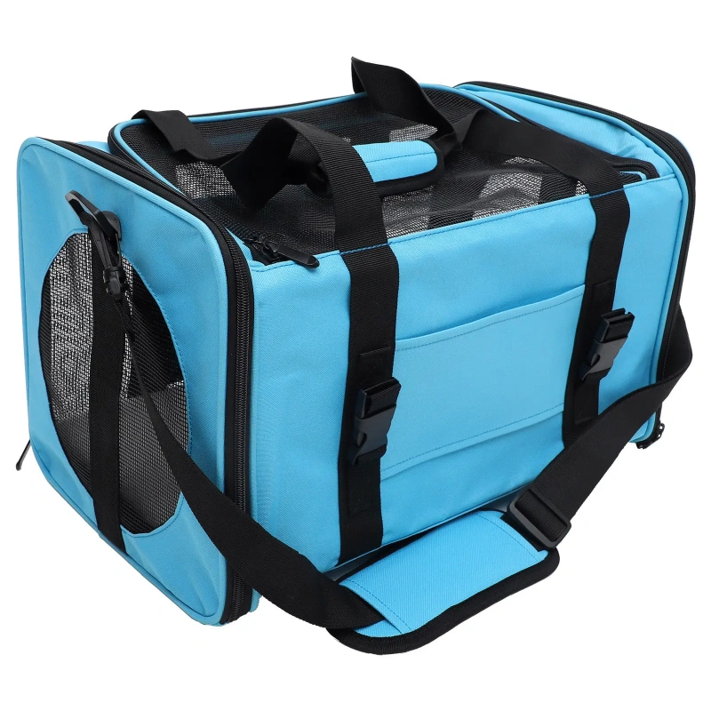 1Pcs Car Travel Pet Carrier for Cats Large Capacity Ventilated Mesh Design Handheld Portable Outdoor Storage Bag