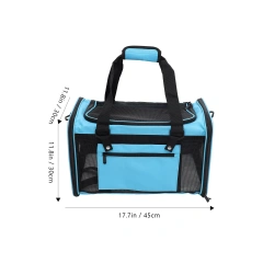 1Pcs Car Travel Pet Carrier for Cats Large Capacity Ventilated Mesh Design Handheld Portable Outdoor Storage Bag