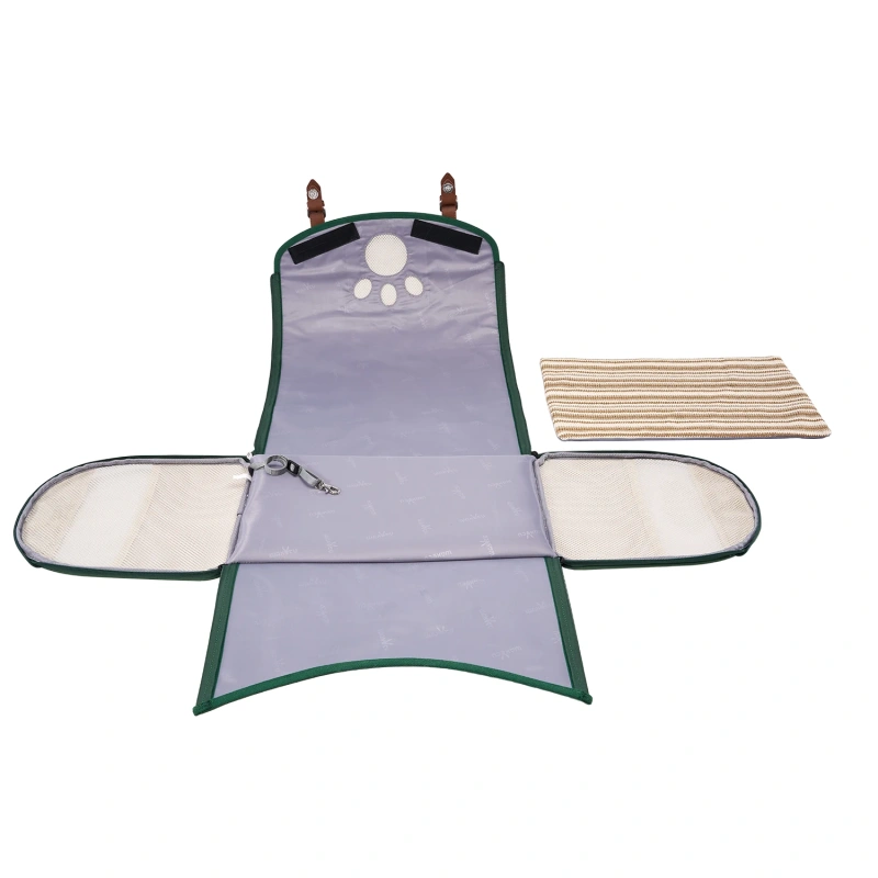 Multifunctional outdoor pet kennel, portable, can be carried with a single shoulder strap or by hand, and also can be used as a