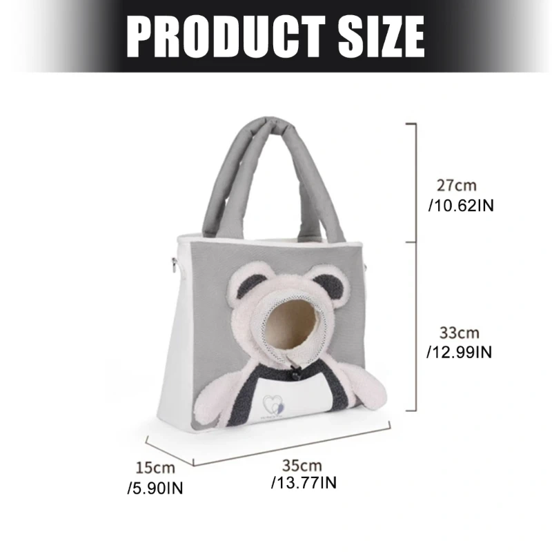 MultiUse Pet Carriers Bag With Open Top Easy to Carry Shoulder Bag For Small Dog J0MC