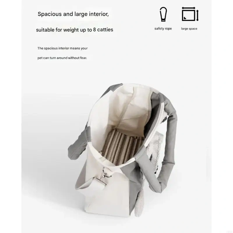 MultiUse Pet Carriers Bag With Open Top Easy to Carry Shoulder Bag For Small Dog J0MC