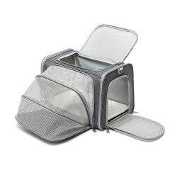 Breathable Pet Cat Carrier Backpack Foldable Oxford Soft-Side Travel Bag Expandable Large Capacity Creative for Cats Dogs