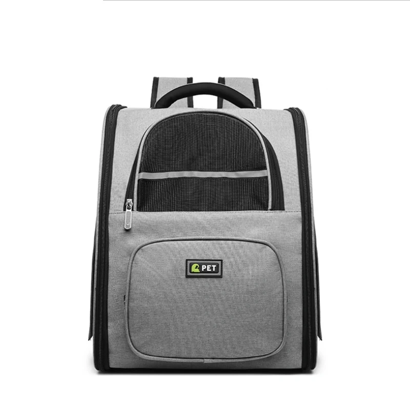 Cat Backpack Portable Breathable Dog Carrier Backpack Travel Pet Bag for Larger Cats Small Dogs Foldable Pet Backpack Handbag