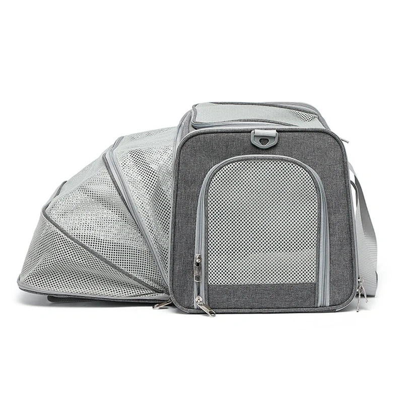 Breathable Pet Cat Carrier Backpack Foldable Oxford Soft-Side Travel Bag Expandable Large Capacity Creative for Cats Dogs