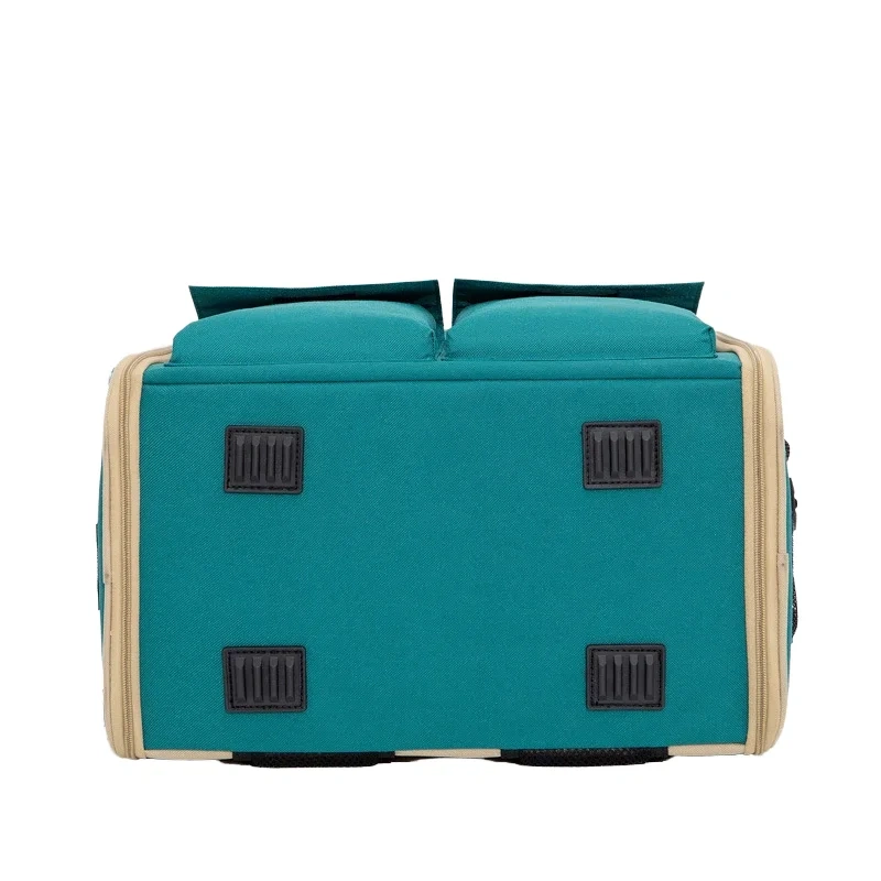 Large Capacity Polyester Fashion Zipper Double Shoulder Dog Backpack Solid Pattern Pet Carrier for Small Animals