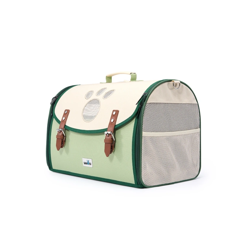 Multifunctional outdoor pet kennel, portable, can be carried with a single shoulder strap or by hand, and also can be used as a