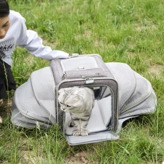 Small Dogs Carrier Soft Cat Carrier Stylish Expandable Pets Carriers Puppies Kitties Cage Ventilated Rabbit Small Animals Travel