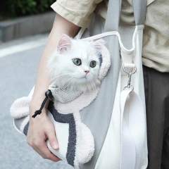 MultiUse Pet Carriers Bag With Open Top Easy to Carry Shoulder Bag For Small Dog J0MC