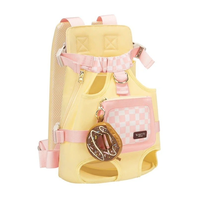 Hot Seller Front-Facing Pet Carrier Portable Chest Bag Hands-Free Double Shoulder Harness Outdoor Use for Cats or Dogs