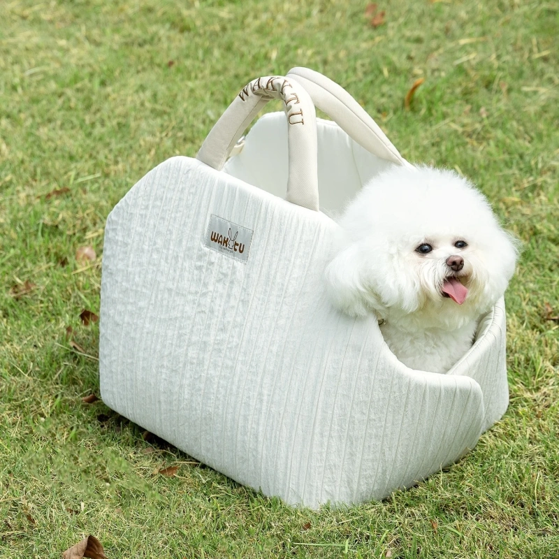 pet soft sided carrier bag white Extra-Large & Wide Pet Bag Pet Car Seat Bag pet sling bag cat dog outdoor carrier