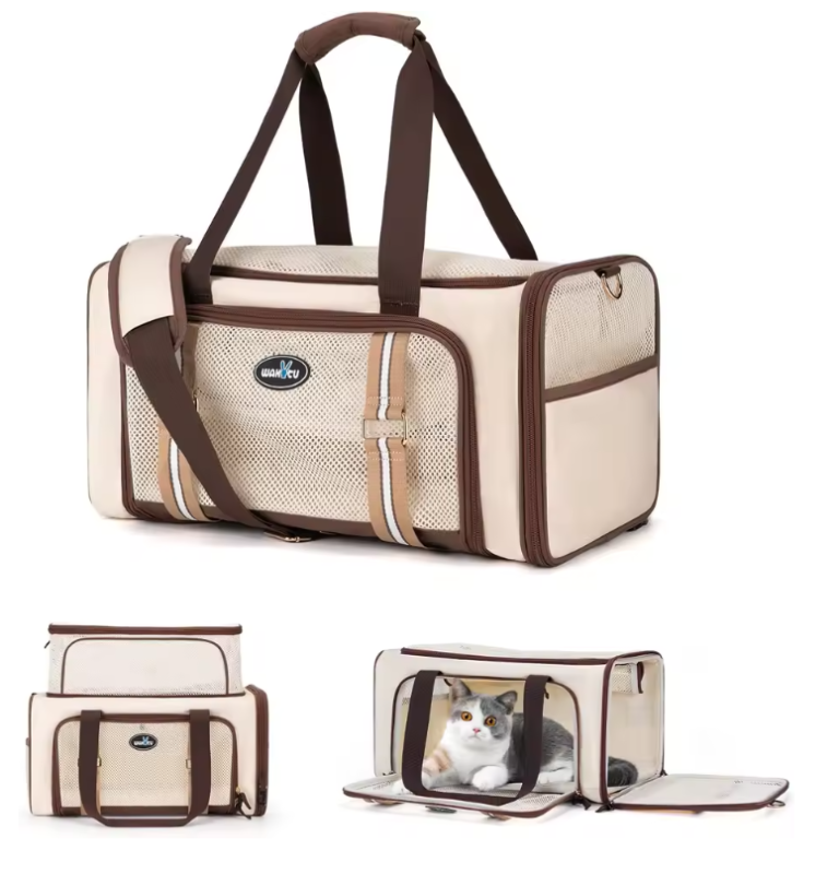 Airline Approved Pet Carrier for Cats, Expandable Dog Carrier Soft-Sided Carrier for Small Cats and Dogs