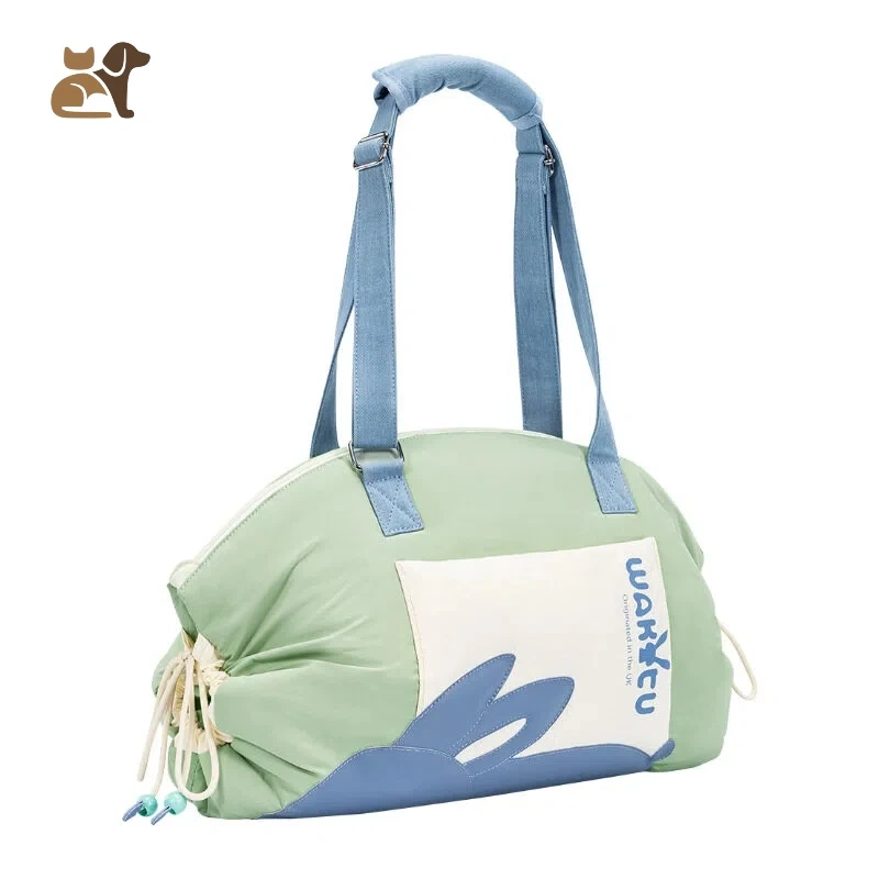 2 in 1 Cat Bag Portable Outdoor Breathable Pet Shoulder Backpack Mat Home Waterproof Cool Feeling