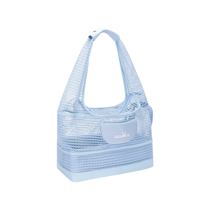 Breathable Mesh Pet Bag for Summer Lightweight  Pet Tote Carrier Bag with Removable Mat Cool Hollow‑Out Mesh Summer Pet bag