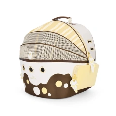 Wakytu Pet Carrier Small Animal Travel Bag, Back Support Cushioning for Long Wearing without Fatigue, Ribbed Structure, Under 6K