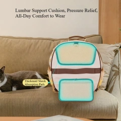 Wakytu Pet Carrier Small Animal Travel Bag, Back Support Cushioning for Long Wearing without Fatigue, Ribbed Structure, Under 6K