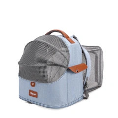 Cat Bag Portable Travel Cat Backpack Breathable Large Capacity Expandable Pet Backpack