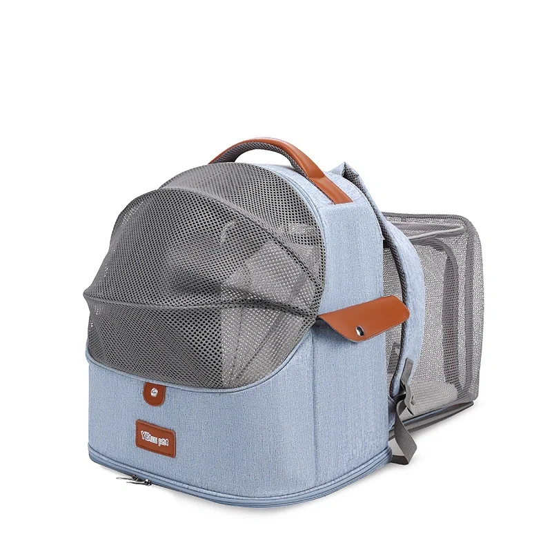 Cat Bag Portable Travel Cat Backpack Breathable Large Capacity Expandable Pet Backpack