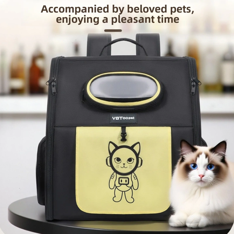 Outdoor Car Cat Bag Multifunctional Rolling Pet Carrier Large Capacity Breathable Pet Luggage