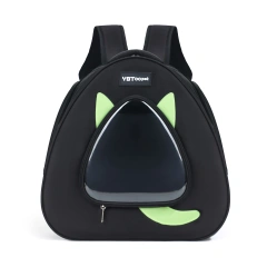 Cat Ear Design Pet Backpack with Large Bubble Window Custom Logo OEM ODM Service Durable Pet Backpack