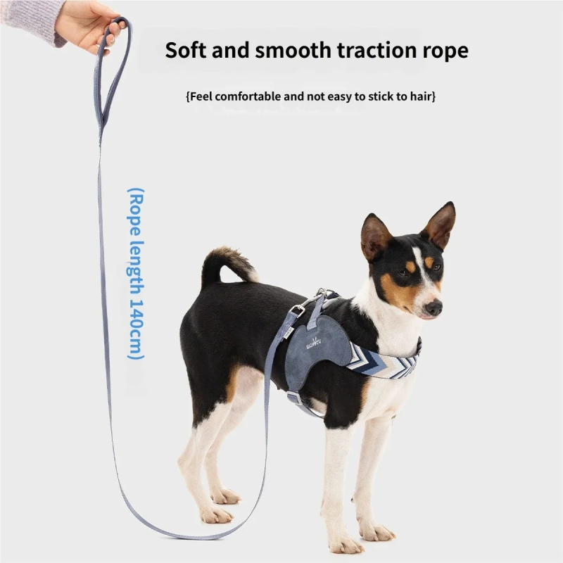 No Pull Dog Harness and Leash Set Adjustable Soft Dog Vest Harness with leash set Comfort Lightweight dog walking accessories