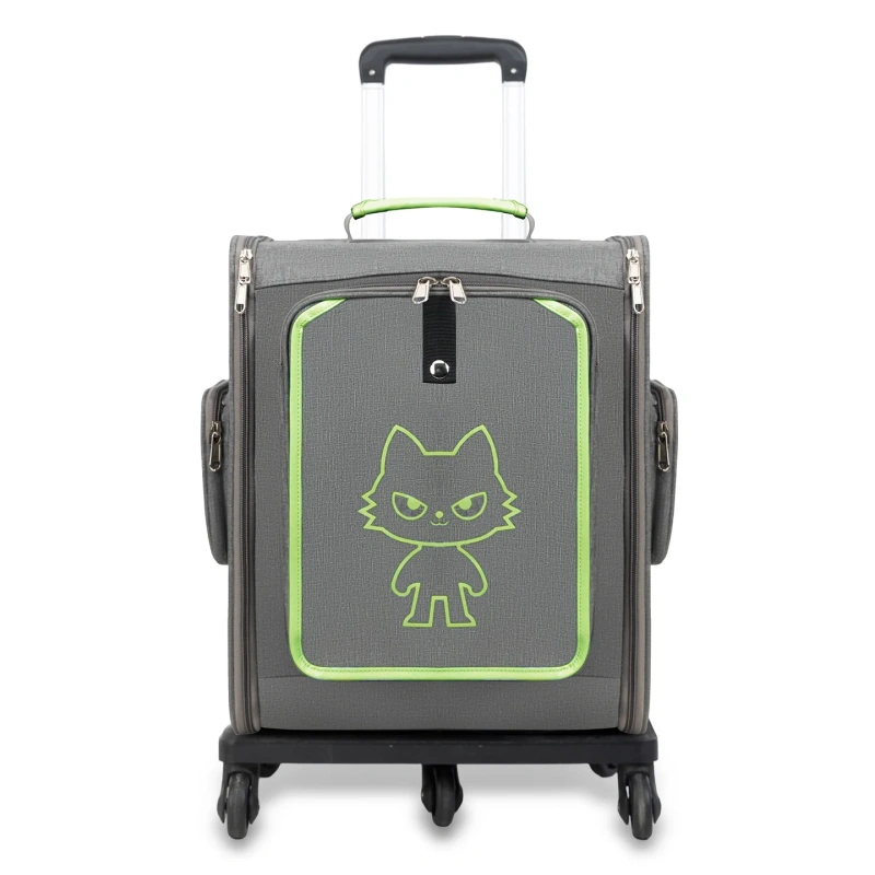 Multifunctional pet cat bag Large capacity outdoor travel pet backpack with tie rod breathable fat cat bag