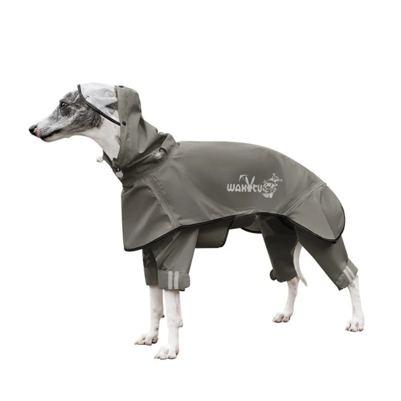 Large Dog Raincoat Waterproof and Windproof Puppy Raincoat Reflective and Breathable Dog Clothes Adjustable Dogs Supplies
