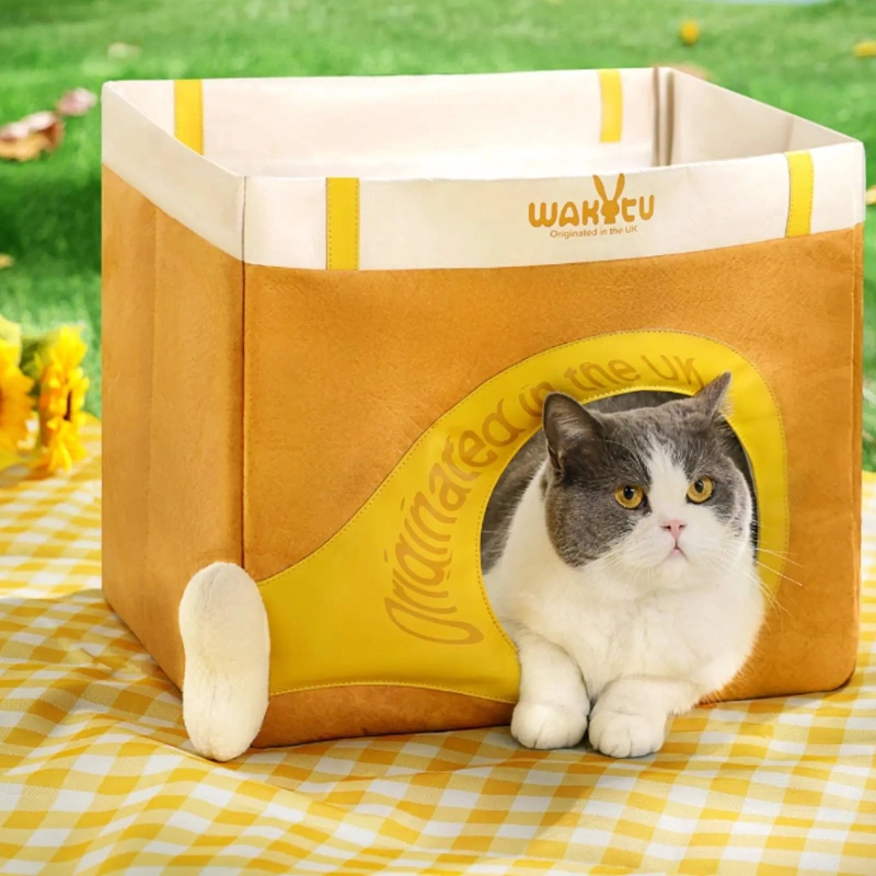 Paper Feline House Large Space Feline Scratch House Pet Furniture Lightweight Tear-Resistant for Indoor