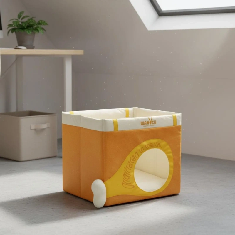 Paper Feline House Large Space Feline Scratch House Pet Furniture Lightweight Tear-Resistant for Indoor