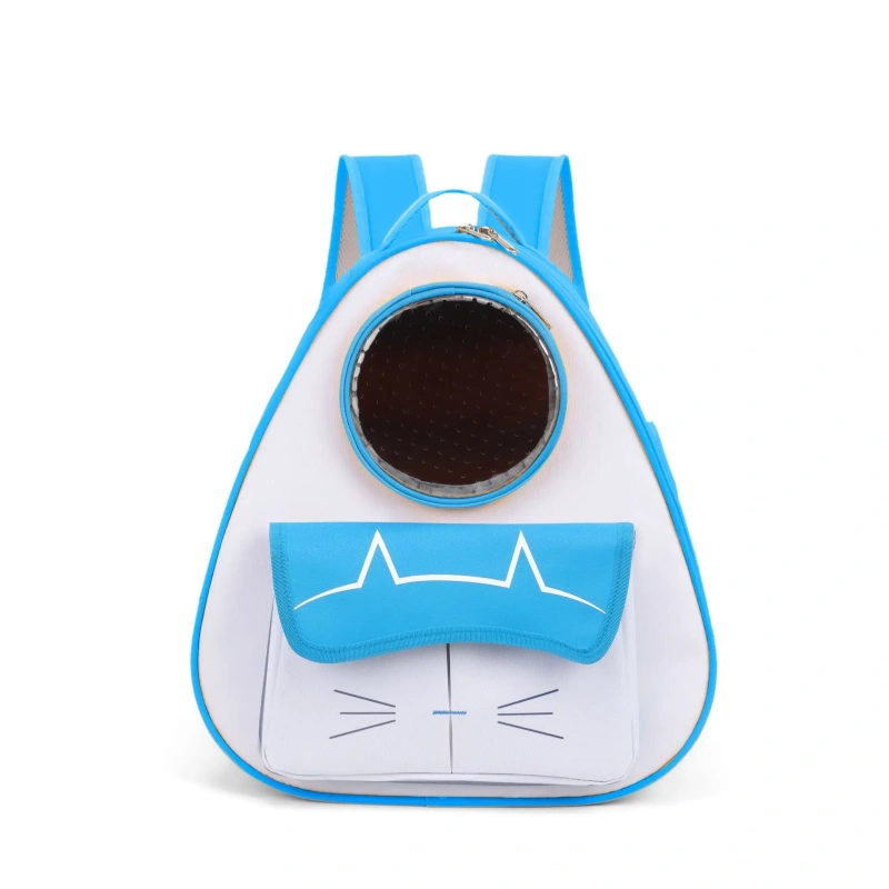 Cheese Cat Backpack Fashion Triangle Pet Carrier Large Capacity Shoulder Bag for Outdoor Travel