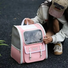 Portable cat bag for going out, pet bag for carrying cats without deformation, large-capacity cat bag for dogs, breathable doubl