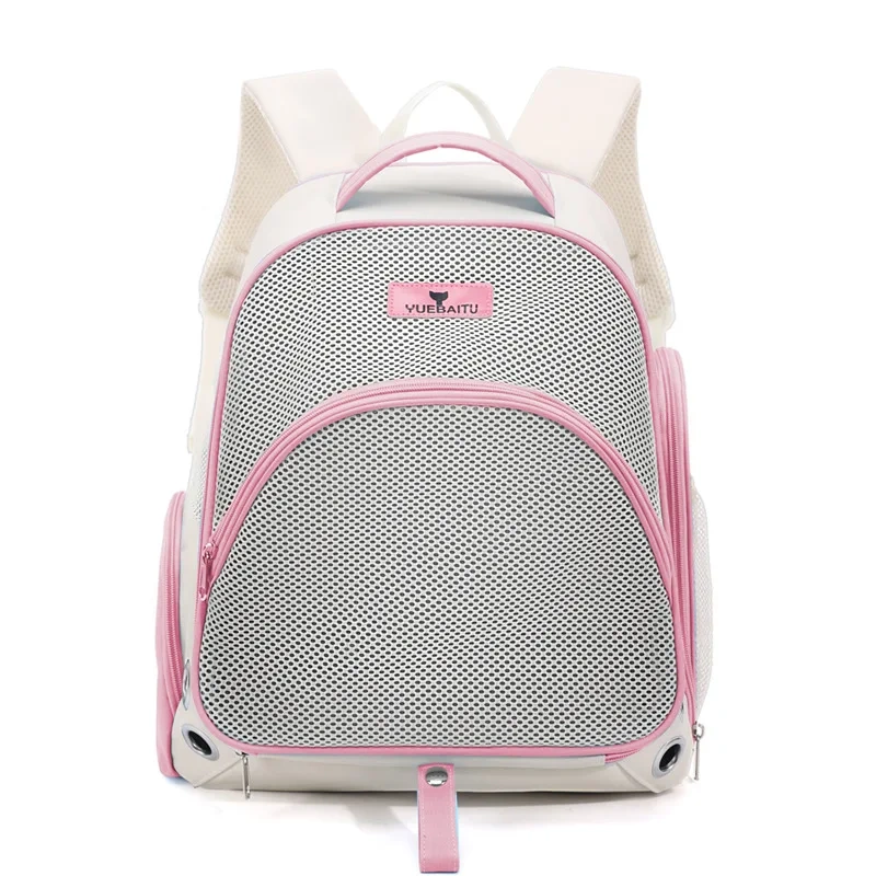 Large Capacity Pet Carrier Backpack Portable Cat Dog Travel Bag Breathable Mesh for Outdoor Use