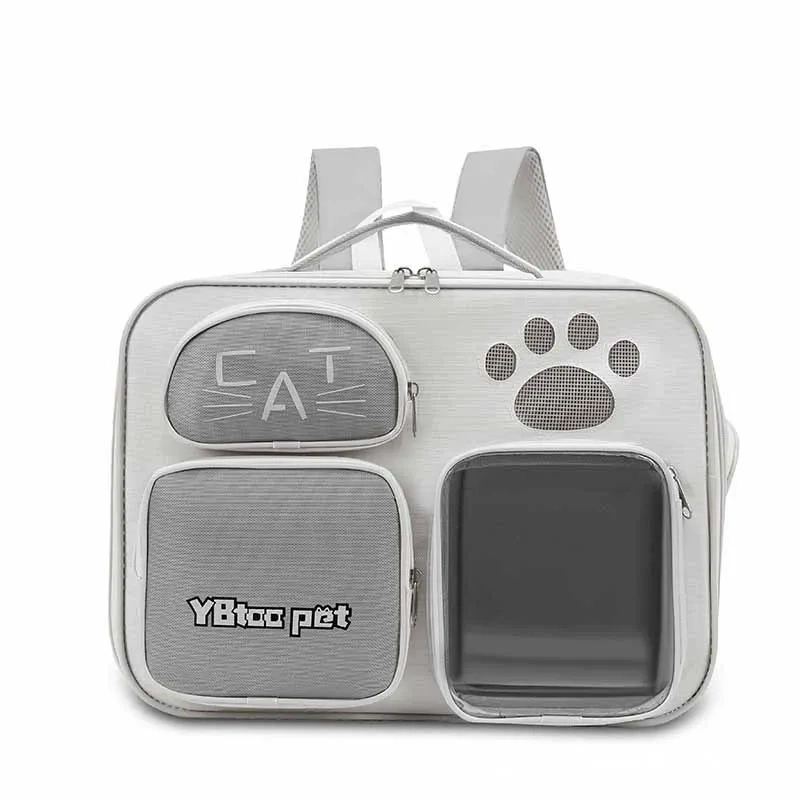 Luxury Custom Foldable Eco-Friendly Designer Breathable Print Zipper Dog & Cat Pet Backpack Travel Carrier