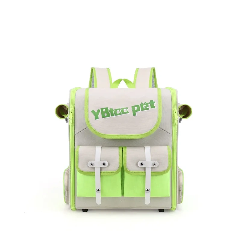 Portable Breathable Cat Backpack Large Capacity Cat Carrier Double Shoulder Pet Bag Travel Bag Cat Cage Cat Supplies