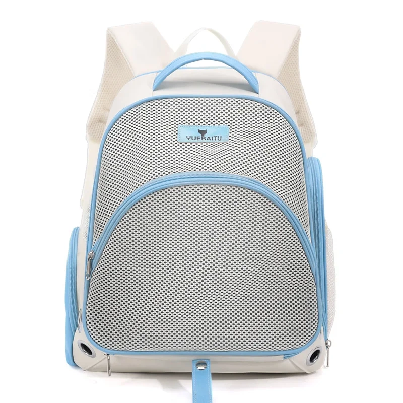 Large Capacity Pet Carrier Backpack Portable Cat Dog Travel Bag Breathable Mesh for Outdoor Use