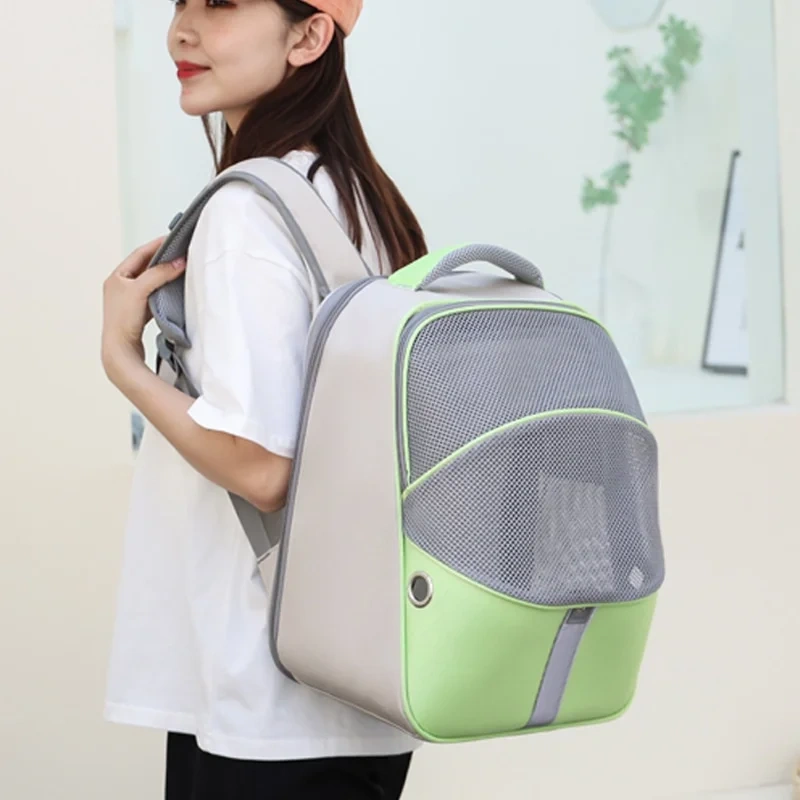 Factory Direct Supply Double-Shoulder Breathable Large Capacity Portable Cat Backpack for Outdoor Use